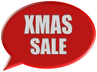 Sprechblase rot XMAS SALE