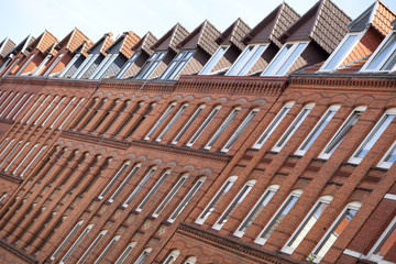Jugendstilfassade in Kiel, Deutschland