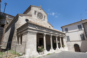Fototapeta na wymiar Lugnano in Teverina (Terni, Umbria, Włochy) - Stary kościół