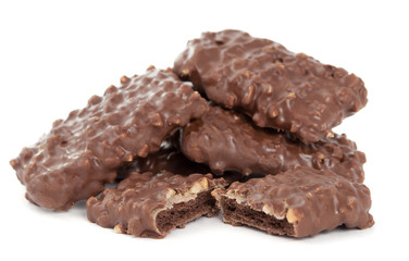 biscuits with chocolate and nuts