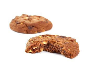 cookies with nuts and chocolate