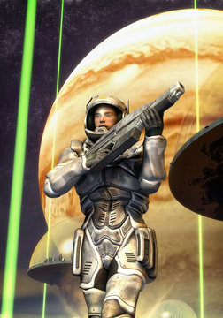 futuristic soldier starship toroopers