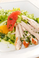 salad with chicken