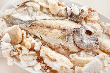 fish in the salt