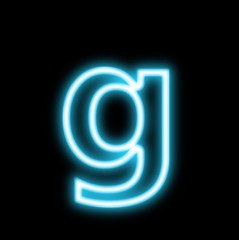 g,アルファベット、小文字