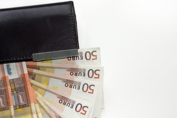 Geldbörse mit Geldscheinen