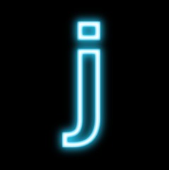 j,アルファベット、小文字