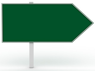 Empty green pointer on a white background №1