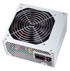 The power supply unit of personal computer isolated on white