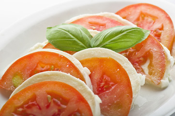 mozzarella  and tomatoes