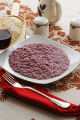Arroz al vino tinto