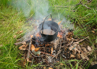 Kettle on the fire
