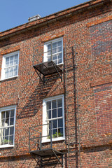 Obraz premium Old Fashioned Fire Escape