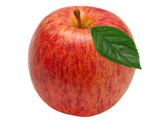red apple isolated on white background