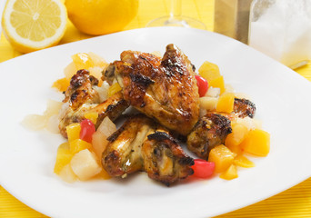 Grilled chicken wings