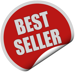 Sticker rot rund curl unten BEST SELLER