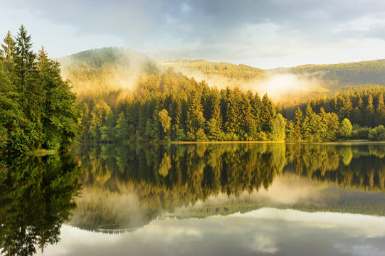 S&ouml;sestausee in fog
