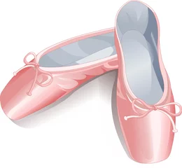 Muurstickers Ballet slippers © Anna Velichkovsky