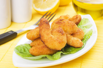 Breaded shrimp