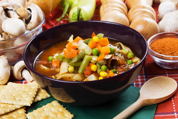 Minestrone vegetable soup