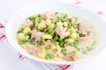 Erbsensuppe mit Kassler