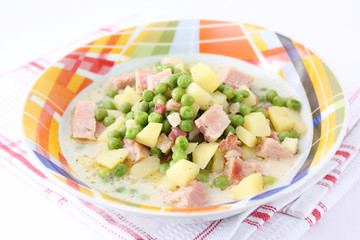 Erbsensuppe mit Kassler