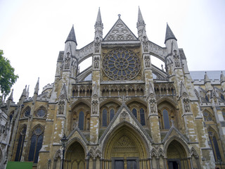 Fototapeta na wymiar Westminster Abbey w Londynie w Anglii