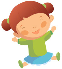 Portrait of happy girl