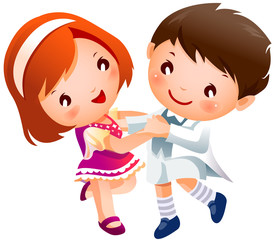 Boy and Girl dancing