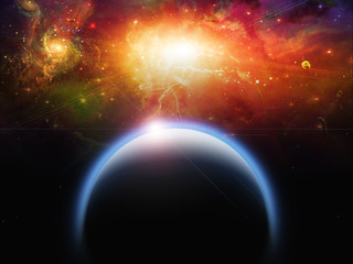 Planet and Starscape