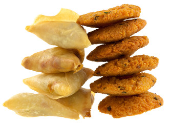 samoussas, bonbons piment