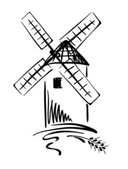 Graphic Illustration - windmill © imagination13