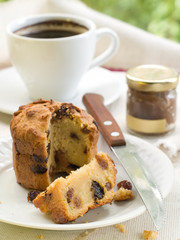 muffin and coffee