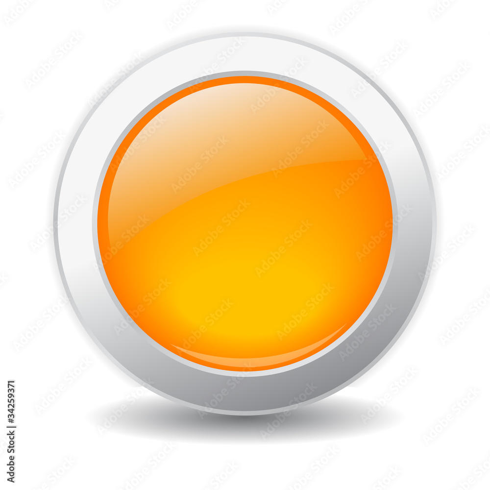 Canvas Prints blank yellow vector button