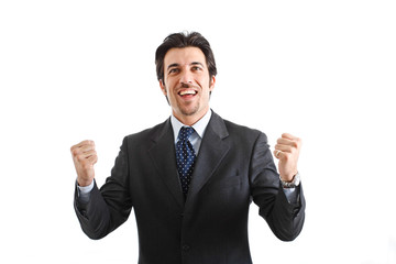 Happy businessman portrait