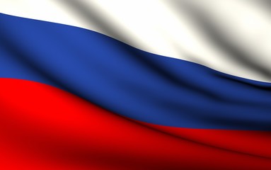 Flying Flag of Russia | All Countries Collection |