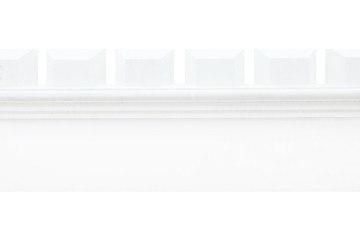 old white wall isolated