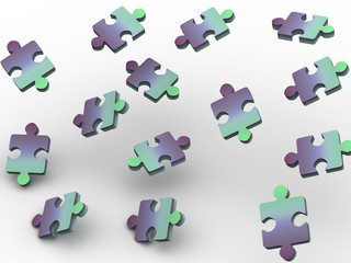 Naklejka premium puzzle