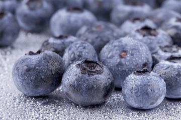 Studioaufnahme von Blaubeeren