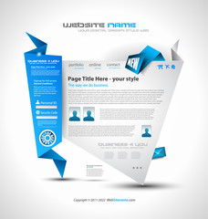 Origami Website - Elegant Design for Business