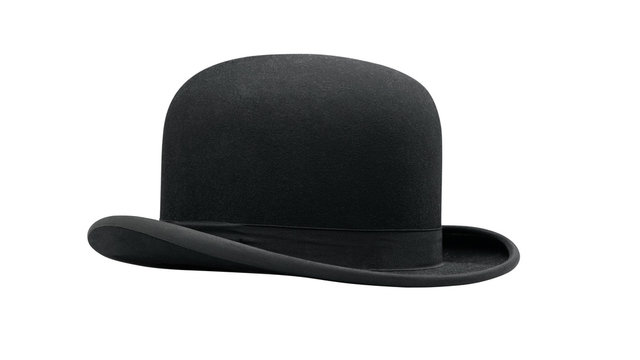 a bowler hat isolated on a white background