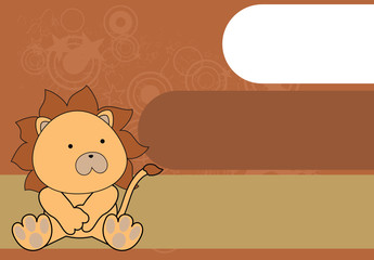 lion baby cartoon jsit background