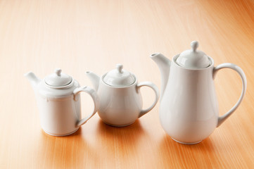 Tea on the wooden table