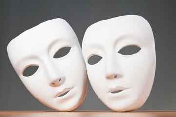 Masks with theatre concept