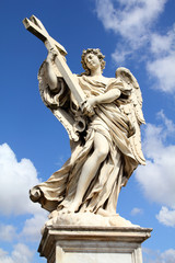 Angel - Sant' Angelo Bridge in Rome, Italy