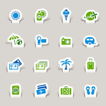 Papercut - Vacation icons