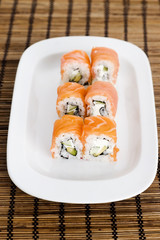 salmon rolls