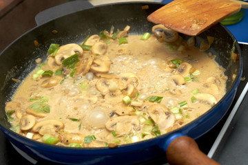 Geschnetzeltes in der Pfanne