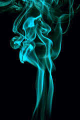 Abstract background of beautiful color smoke waves.
