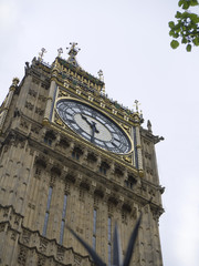 Fototapeta na wymiar Big Ben, Houses of Parliament w City of Westminster Londynie